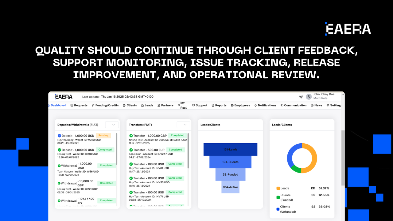 EAERA’s Definition of Done: Built, Tested, Trusted eaera